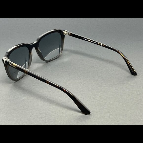 Prada Sunglasses PR02R-TKT3C2 Dark Havana 57mm Gray Lens Men's Italy Authentic - Picture 3 of 9